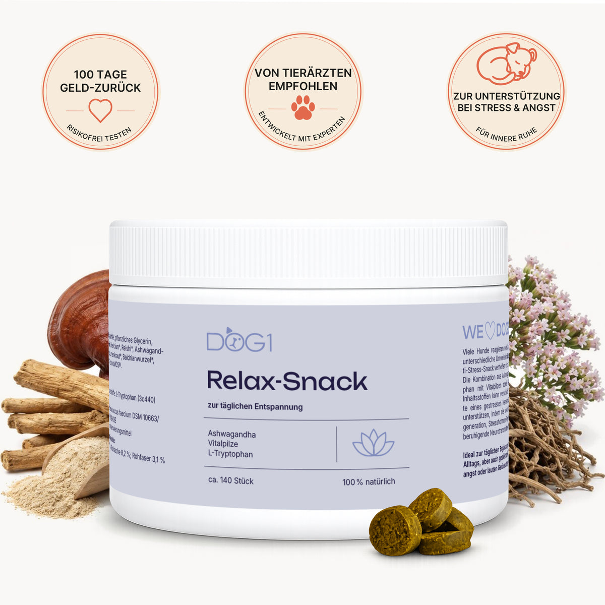 DOG1 Calming Snack for Dogs