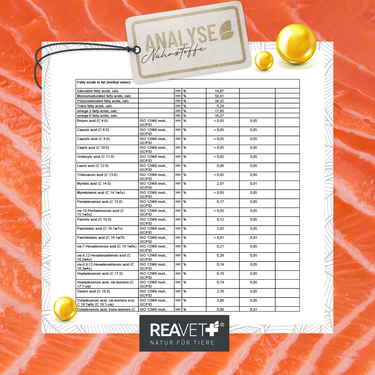 Product benefits overview from the brand's Atlantic-salmon sourcing page